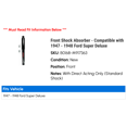 thumbnail image 2 of Front Shock Absorber - Compatible with 1947 - 1948 Ford Super Deluxe, 2 of 2