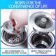thumbnail image 4 of Tapón para fregadero de cocina de acero inoxidable | Filtro universal con resorte para drenaje | Tapón impermeable para lavabo de baño | Cartucho antiatascos con rebote | Fácil limpieza | Diseño, 4 of 9