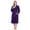 Dark Purple, variant on Women's Towel Robe, Soft Absorbent Kimono Bathrobe, Quick Dry – S/M, Light Pink