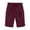 Wine, variant on Fsgntruao Bermuda Shorts for Women Elastic Waist Knee Length Casual Loose Drawstring Capri Pants with Pockets Wide Leg Summer Shorts