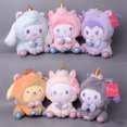 thumbnail image 2 of Sanrio Cartoon Kawali Kuromi Hello Kitty My Melody Cinnamoroll Pillow Plush Toys Soft Stuffed Dolls for Kids Birthday Gifts, 2 of 5