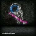 thumbnail image 3 of Glowneon Ice Hockey Astronaut Neon Sign, Hockey Astronaut Led Sign, Astronaut Sport Neon Light, 3 of 4