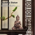 thumbnail image 4 of Candelero De Buda, Estatua De Buda De Resina Duradera De Color Cobre Estable Para El Hogar, 4 of 7