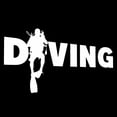 thumbnail image 1 of Soumake Fashion Diver Diving Sticker Car Auto Bumper Window Computer Decal Decoration, 1 of 5