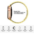 thumbnail image 4 of Fitlink Stainless Steel Metal Band for Apple Watch 45/44/42/41/40/38mm, Apple Watch Band Bracelet for Apple Watch Series 7 Apple Watch Series 6 Apple Watch Series 5/4/3/2/1(Gold-42mm/44mm), 4 of 6