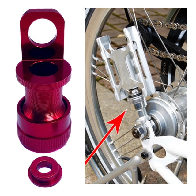 Hebilla de Pedal de bicicleta Cola con soporte de liberación rápida rojo