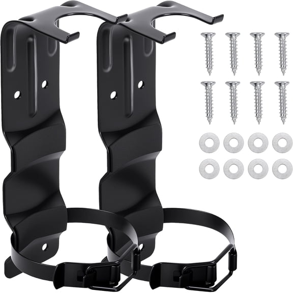 Ebaokuup 2 Pack 2.5 LB Fire Extinguisher Wall Mount Bracket, Metal Heavy Duty Holder