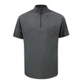 thumbnail image 3 of Mens Henley Shirts Short Sleeve Breathable Tops Zip Up Collared Summer Athletic Gym Outfits Lightweight Quick Dry Clothes M-5XL, 3 of 5