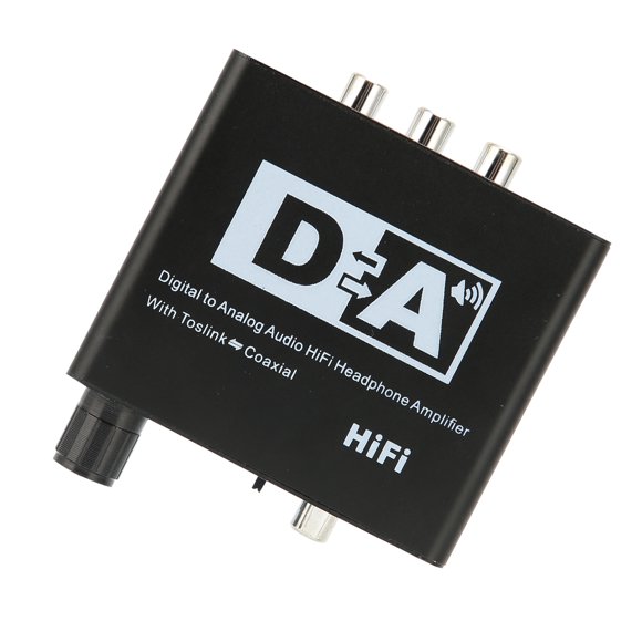 Greensen Digital To Analog Video Converter,Analog Converter,Digital To Analog Converter HD AC Digital To Analog L/R Converter With Volume Control For HDTV