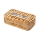 thumbnail image 1 of Dispensador de pañuelos faciales rectangular decorativo de metal con soporte para caja de pañuelos. Estilo A, 1 of 9