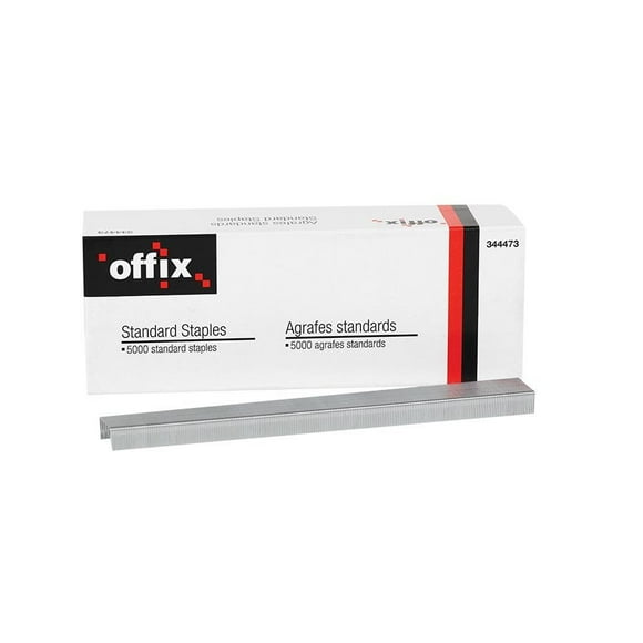 Offix 344473/AGI-ST00340 Standard Staples (Box of 5000)