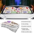 thumbnail image 5 of Disketp Windshield Sun Shade, Car Sun Shade For Front Window Dog Doing Yoga Sunshades Sun Visor Protector Blocks Uv Rays Foldable, 5 of 9