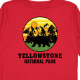 thumbnail image 4 of Inktastic Yellowstone National Park with Bear Mountains and Trees Cricle Boys or Girls Long Sleeve Toddler T-Shirt, 4 of 5