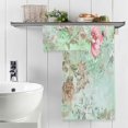 thumbnail image 5 of Dreamtimes Beautiful Floral Pattern Bath Towels Set 1 Bath Towel 1 Washcloth Extra Absorbent 100% Cotton Towels, Super Soft Bathroom Towels for Home, Hotel, 5 of 7