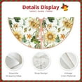 thumbnail image 5 of Bingfone Christmas Tree Skirt Mat Christmas Decoration Interior 30"-Watercolor Bright Sunflowers, 5 of 8