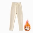 thumbnail image 2 of Girls Pants Warm Bottoming Casual Leggings Dance Fall Winter Clothes 7-8 Years,Beige Caqnni, 2 of 6