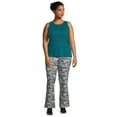 thumbnail image 3 of Terra & Sky Women's Plus Size Flare Leggings, 2-Pack, 3 of 5