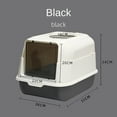 thumbnail image 1 of Anti-Splash And Deodorizing Fully Enclosed Cat Litter Box For Happy Cats, 1 of 5