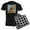 With Checker Pant, variant on CafePress - Kittensunflr11 Pajamas - Men's Dark Loose Fit Cotton Pajama Set