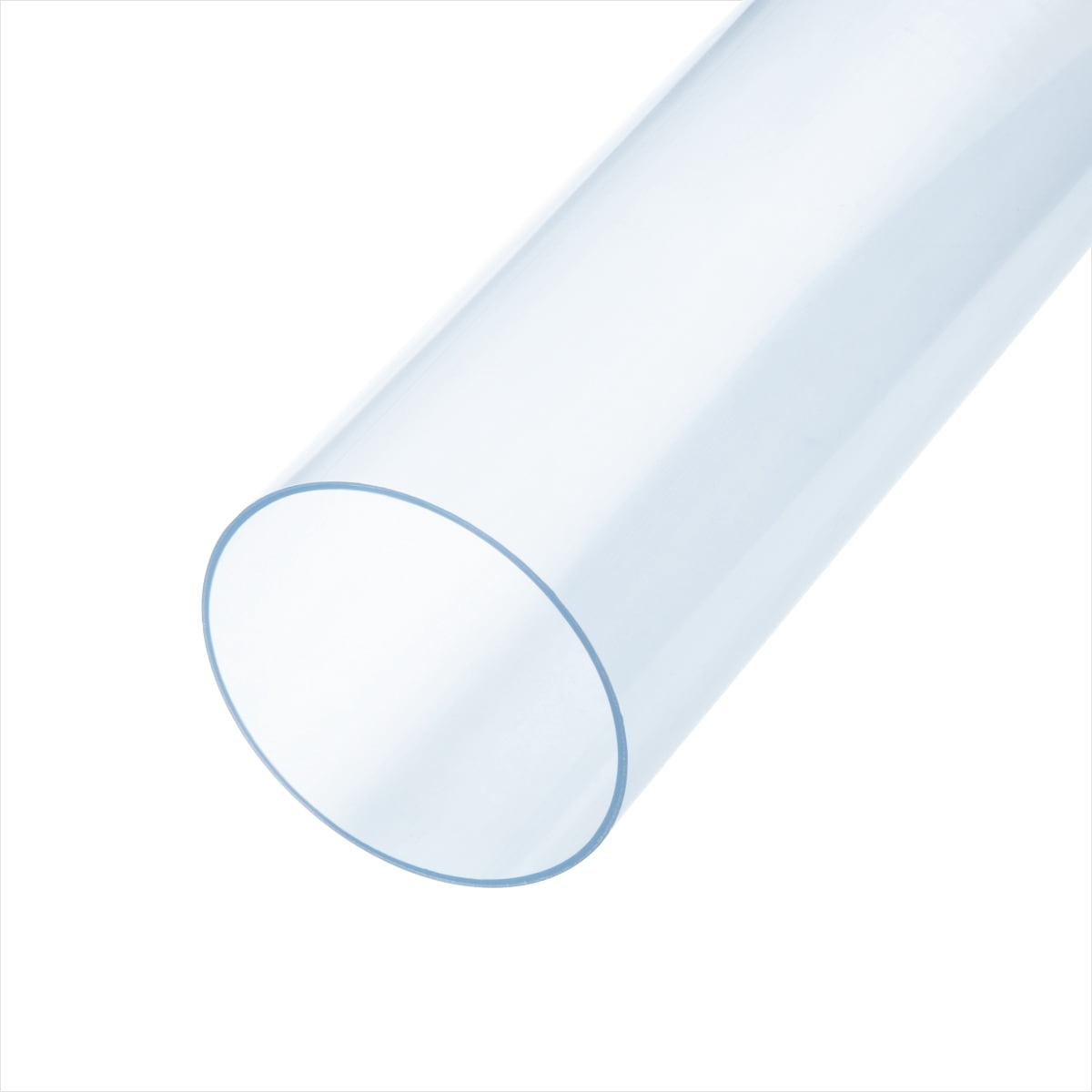 POWERTEC 1PK 4" x 36" Long Clear PVC Pipe,  Rigid Plastic Tubing, Round Tube Compatible w/Dust Collection Fittings, Hose for Woodworking Tool, Dust Collection System, Toy Cars and Bird Feeder(70272)