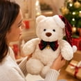 thumbnail image 4 of 10'' Christmas Teddy Bear Plush Toy, Cute Stuffed Animal Doll, 4 of 4