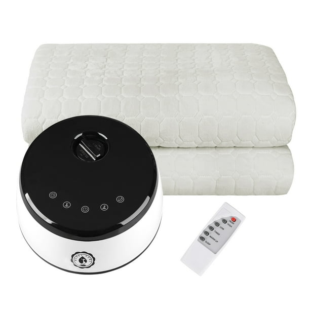 Water Heated Mattress Pad Topper Queen Size 60"x80", Soft Fleece Safe