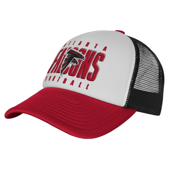 Youth White/Red Atlanta Falcons Essentials Trucker Adjustable Hat