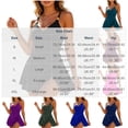 thumbnail image 3 of Lindreshi Womens One Piece Swimsuits Casual Dressy Solid Color Swimwear with Chest Cushion No Steel Support Loose Swimwear Bathing Suit, 3 of 7