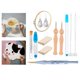 thumbnail image 5 of Kits de agujas de bordado DIY que incluyen enhebradores de agujas de tela para coser con tijeras, 5 of 9