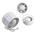 thumbnail image 2 of MYG 4\" 5\" 6\" 100 125 150 mm In-line Extractor Fan Air Blower Fan Bathroom Kitchen, 2 of 9