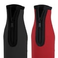 thumbnail image 5 of Uxcell 330ml to 350ml Neoprene Cooler Insulator Covers Beer Bottle Sleeves Black Red, 5 of 6
