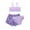 Purple, variant on Girls Swimsuit Size 140 For 8 Years-10 Years 3 Piece Buttrerflies Prints Bikini Briefs Bikini Beach Swimwear Set Bathing Suits For Girls