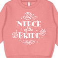 thumbnail image 3 of Inktastic Niece of the Bride Roses and Leaves Toddler Sweatshirt, 3 of 4