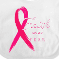 thumbnail image 4 of Inktastic Faith Over Fear Breast Cancer Awareness with Pink Ribbon Boys or Girls Baby Bib, 4 of 4