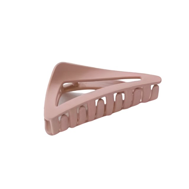 Guardurnaity Pinza de pelo acrílica para mujer, reemplazo de Color sólido, Triangular, peluquería, tamaño libre, pinzas para niñas, adorno Accesorio para el cabello Rosado Guardurnaity AP013948-03