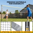 thumbnail image 6 of Haokelball Badminton Set with Net for Backyard – Outdoor Game Set with Tension Adjuster, 4 Rackets, Shuttlecocks, Poles, Boundary Line & Carry Bag, 6 of 8