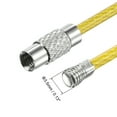 thumbnail image 4 of Uxcell 150mm Length PVC Coated Stainless Steel Keyring Loop Cable Yellow 8 Count, 4 of 6