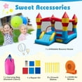 thumbnail image 3 of Infans 3-in-1 Kids Bouncer w/Slide Large Jumping Area & Basketball Hoop w/ 520W Blower, 3 of 7