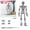 Silver, variant on 1PC Poseable Skeleton Action Figure, Halloween Desk Decor with Magnetic Base for Display, Plastic, (One Size, White)