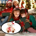 thumbnail image 6 of Gumesh Christmas Teddy Bear Plush Toy, 8" Red & White Fleece Santa Bear with Embroidered Scarf, Holiday Gift for Kids, 6 of 6
