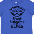 thumbnail image 4 of Inktastic Handpicked for Earth by My Great Grandma in Heaven Boys or Girls Toddler T-Shirt, 4 of 5