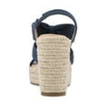 thumbnail image 3 of Journee Womens Santorynn Sling Back Espadrille Platform Wedge Sandals, 3 of 9
