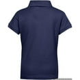 thumbnail image 2 of Premium Short Sleeves Girls Polo Shirts – ScotchGuard Treated, Stain Resistant, 2 of 3