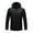 Black, variant on Heated Jacket for Men Women, Heated Coat Hooded Heating Warm Jackets Windproof USB Charging Body Warmer 8 Zones Heated Coat