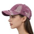 thumbnail image 2 of CYSFASHION Baseball Cap for Women Fashion Accessories Trucker Hat Breathable Visor Soft Men's Hats & Caps Hot Pink, 2 of 9