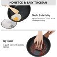 thumbnail image 3 of 9.5 Inch Frying Pan Nonstick Induction Skillet Non Stick Egg Omelette Maker Pan with Granite Coating, 3 of 7