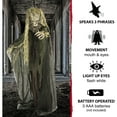 thumbnail image 6 of Haunted Hill Farm Life-Size Animatronic Tree Man, 75" Indoor/Outdoor Halloween Decoration, MultiColor, 6 of 13