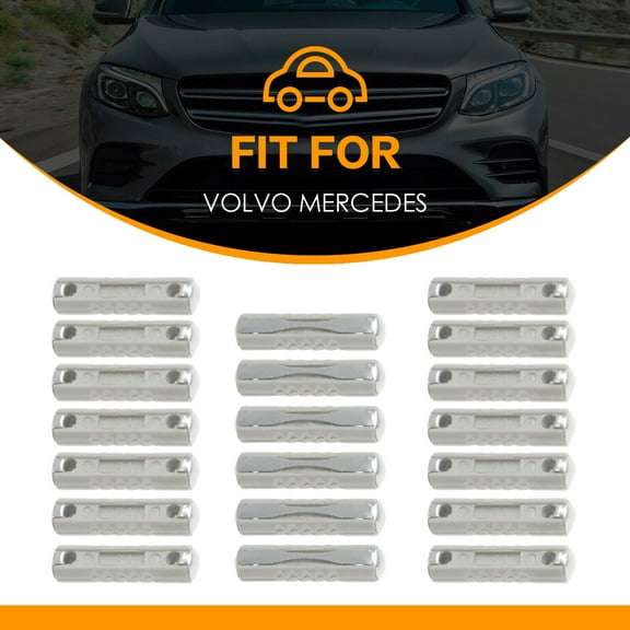 20x 8A Kirsite Torpedo Bullet Style Fuse Replacement for Mercedes Volvo