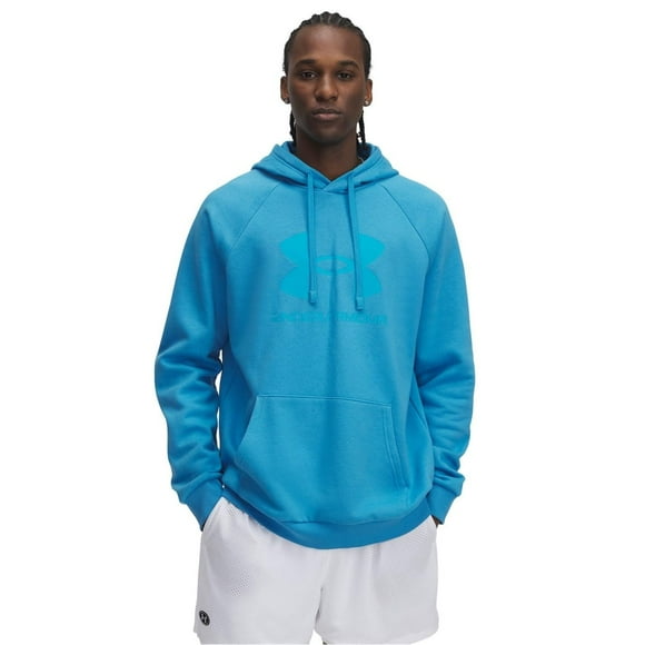 Sudadera con capucha Under Armour Rival Fleece Logo para hombre Ether Blue S