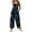 Blue #7, variant on Evdexr Halloween Jumpsuits for Women 2026 Jack O Lantern Ghost Graphic Rompers Wide Leg Square Neck Sleeveless Pants Vintage Wide Straps Costumes with Pockets L